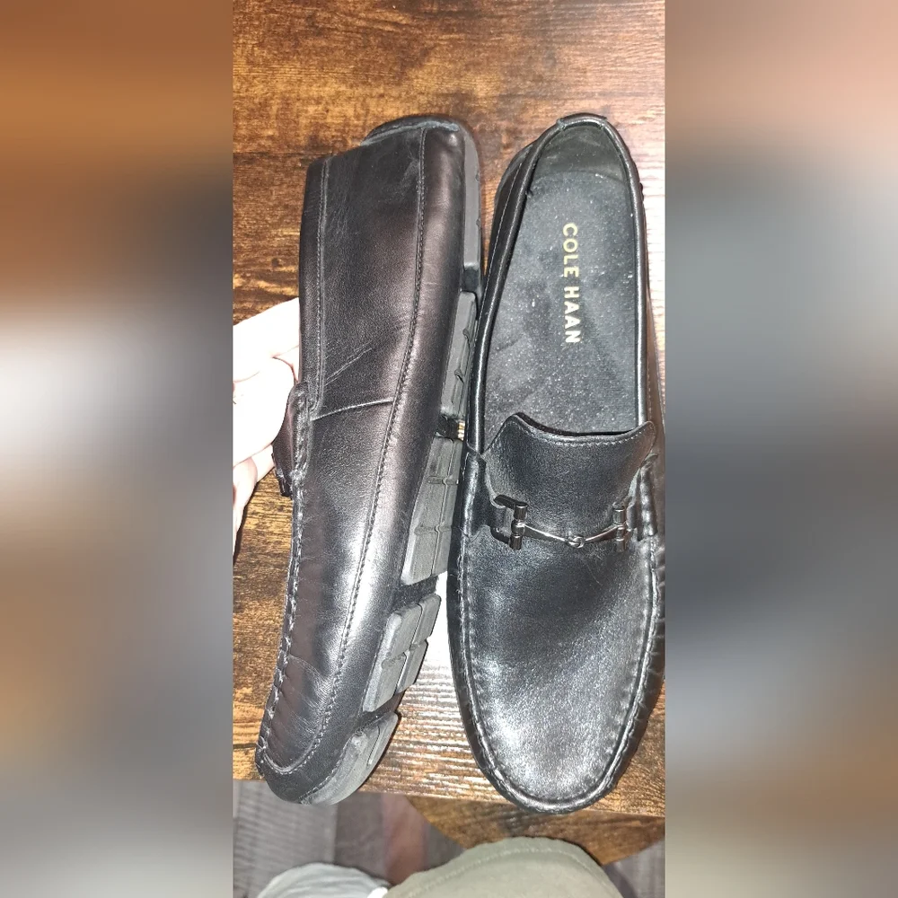 Cole Haan Wyatt Horsebit Loafers Dress Shoes Mens Black Leather Slip On  10.5M